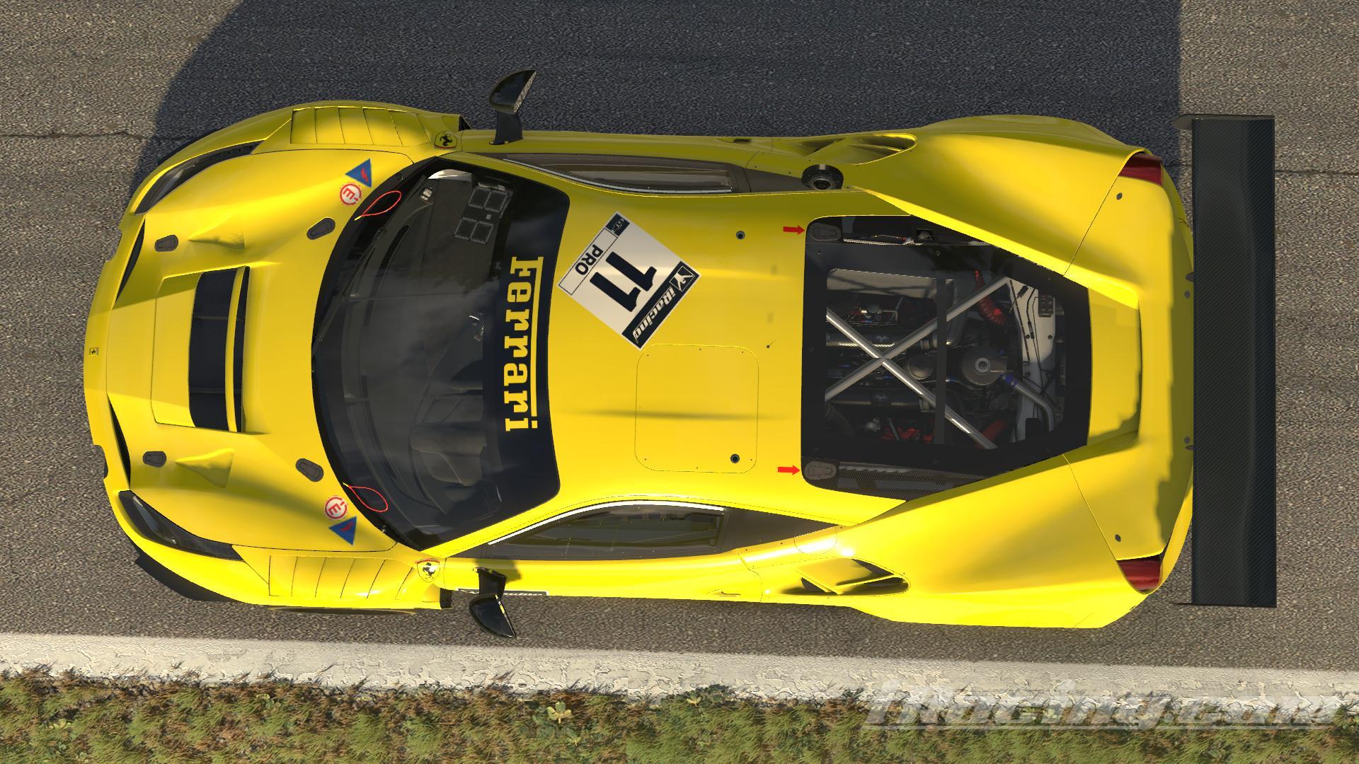 Preview of Ferrari EVO GT3 in Giallo Modena by Kimber Jansen