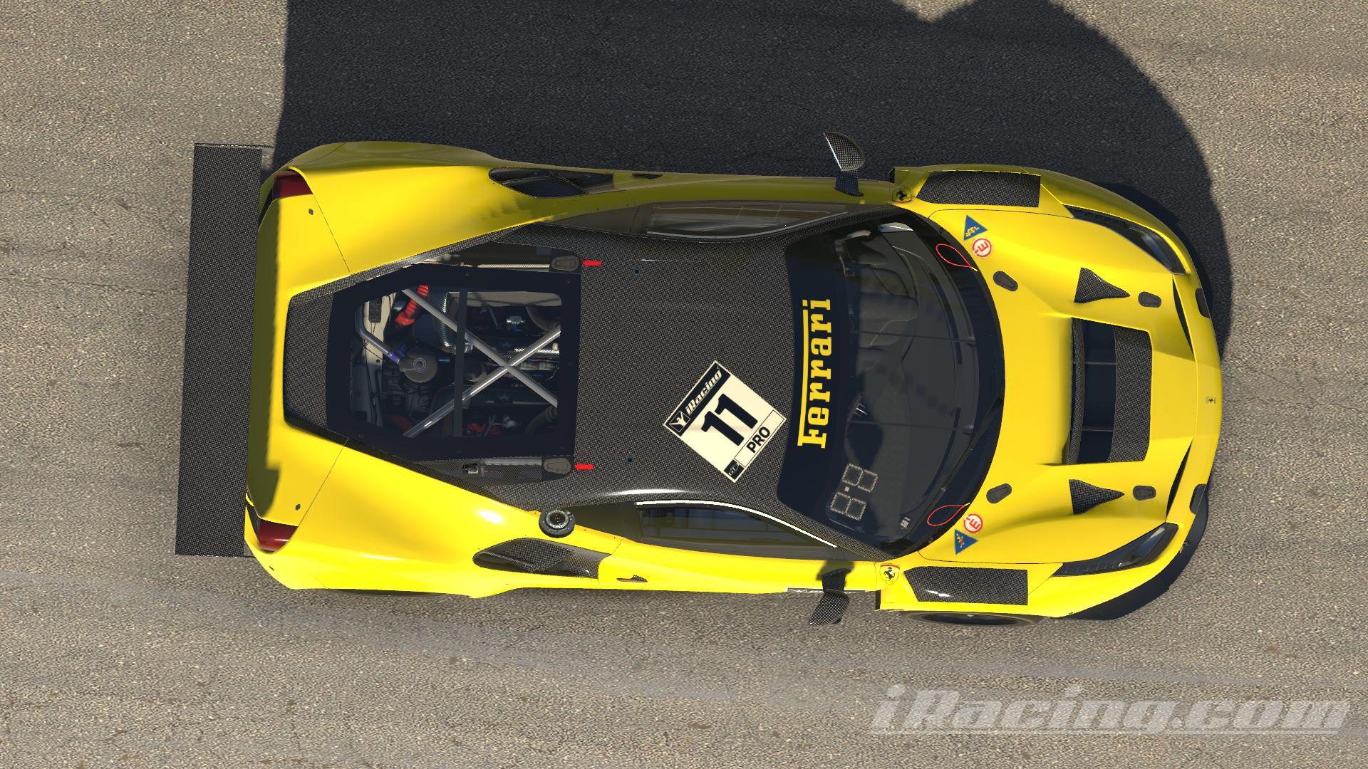 Preview of Ferrari EVO GT3 Giallo Modena Carbon by Kimber Jansen