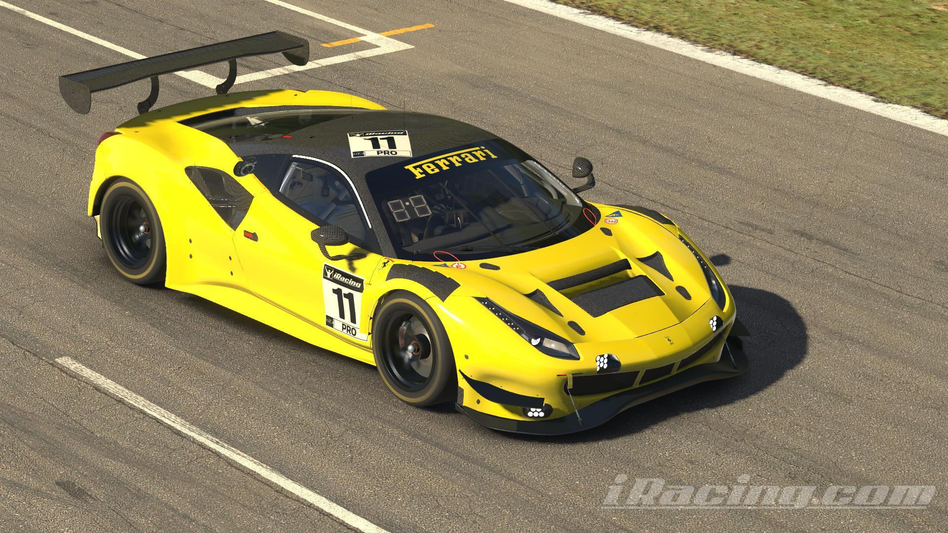 Preview of Ferrari EVO GT3 Giallo Modena Carbon by Kimber Jansen