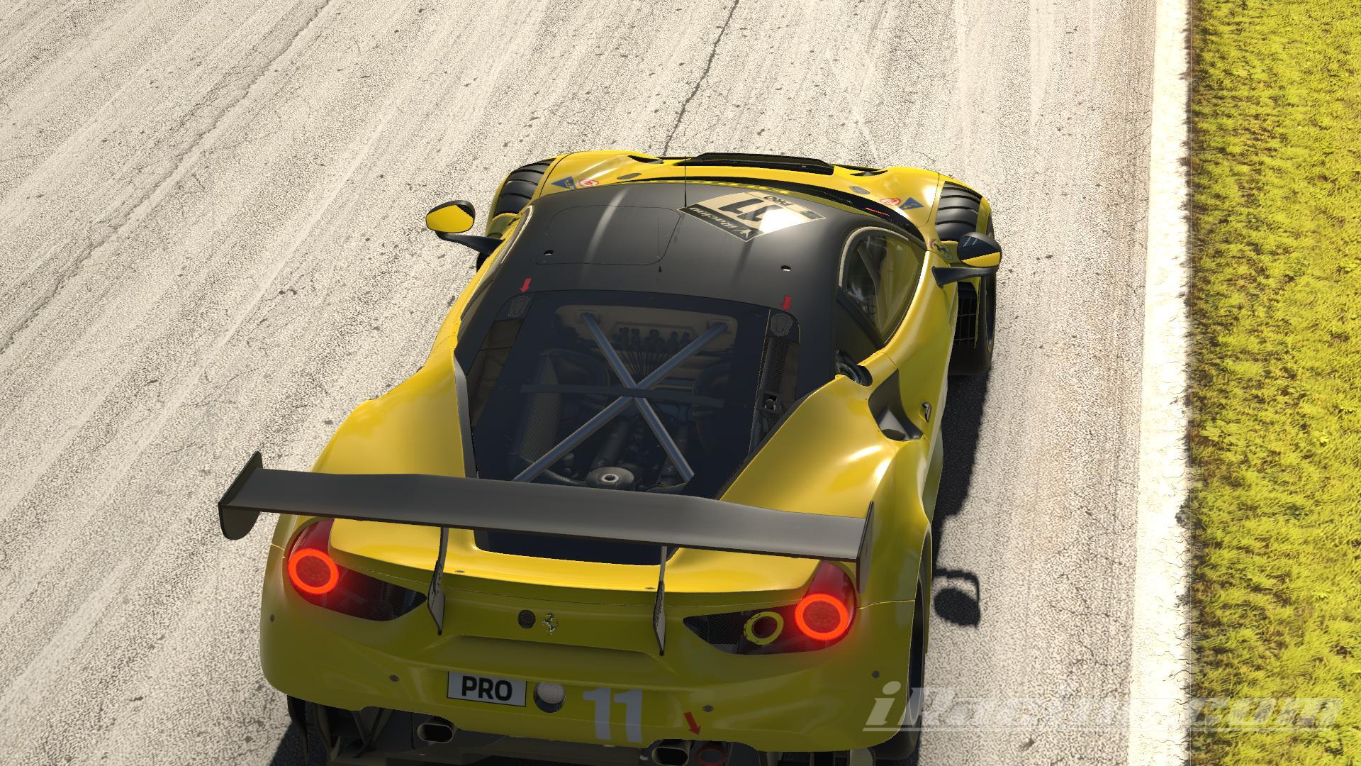 Preview of Ferrari EVO GT3 in Giallo Modena matte Black parts by Kimber Jansen