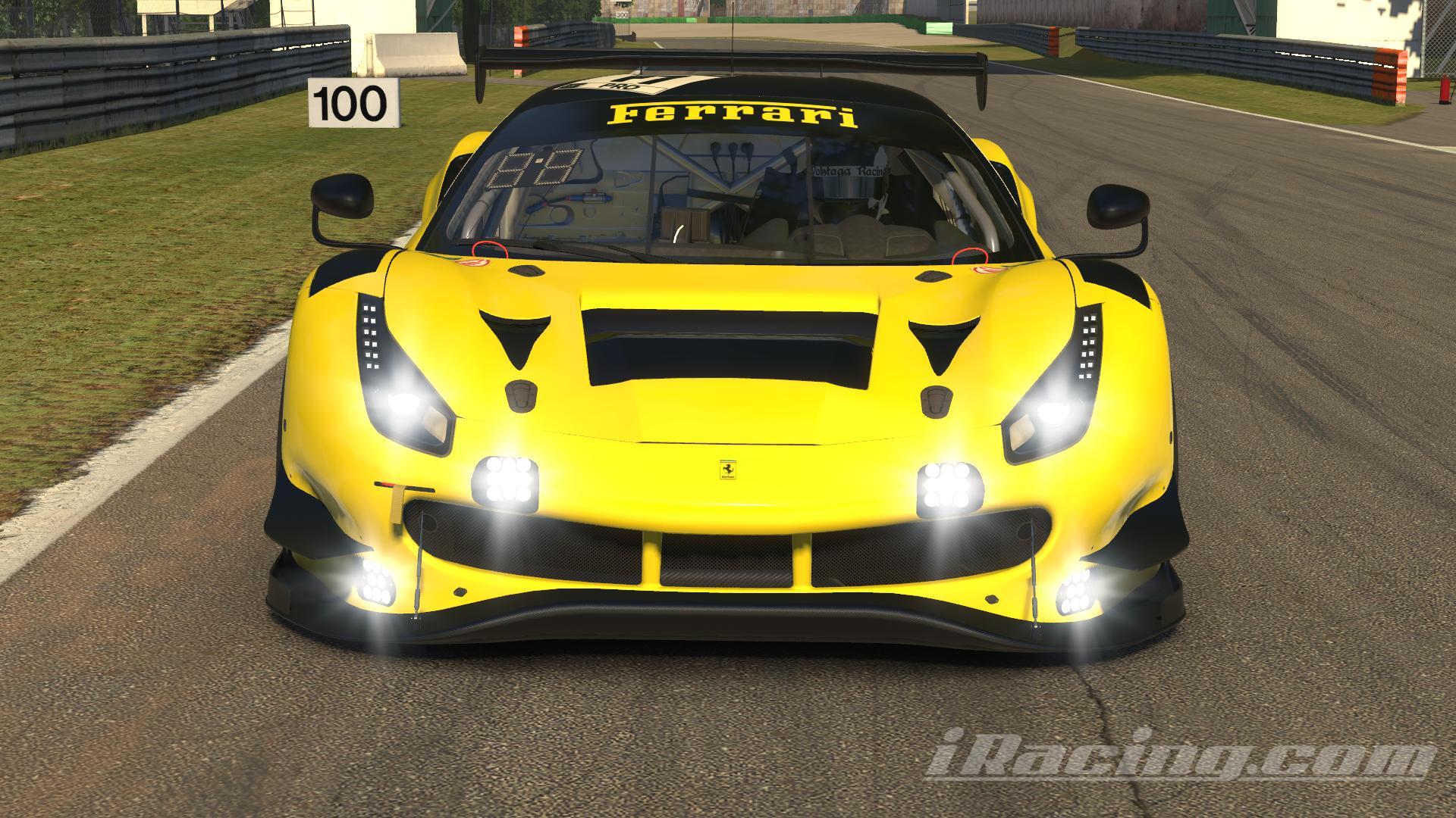 Preview of Ferrari EVO GT3 in Giallo Modena matte Black parts by Kimber Jansen