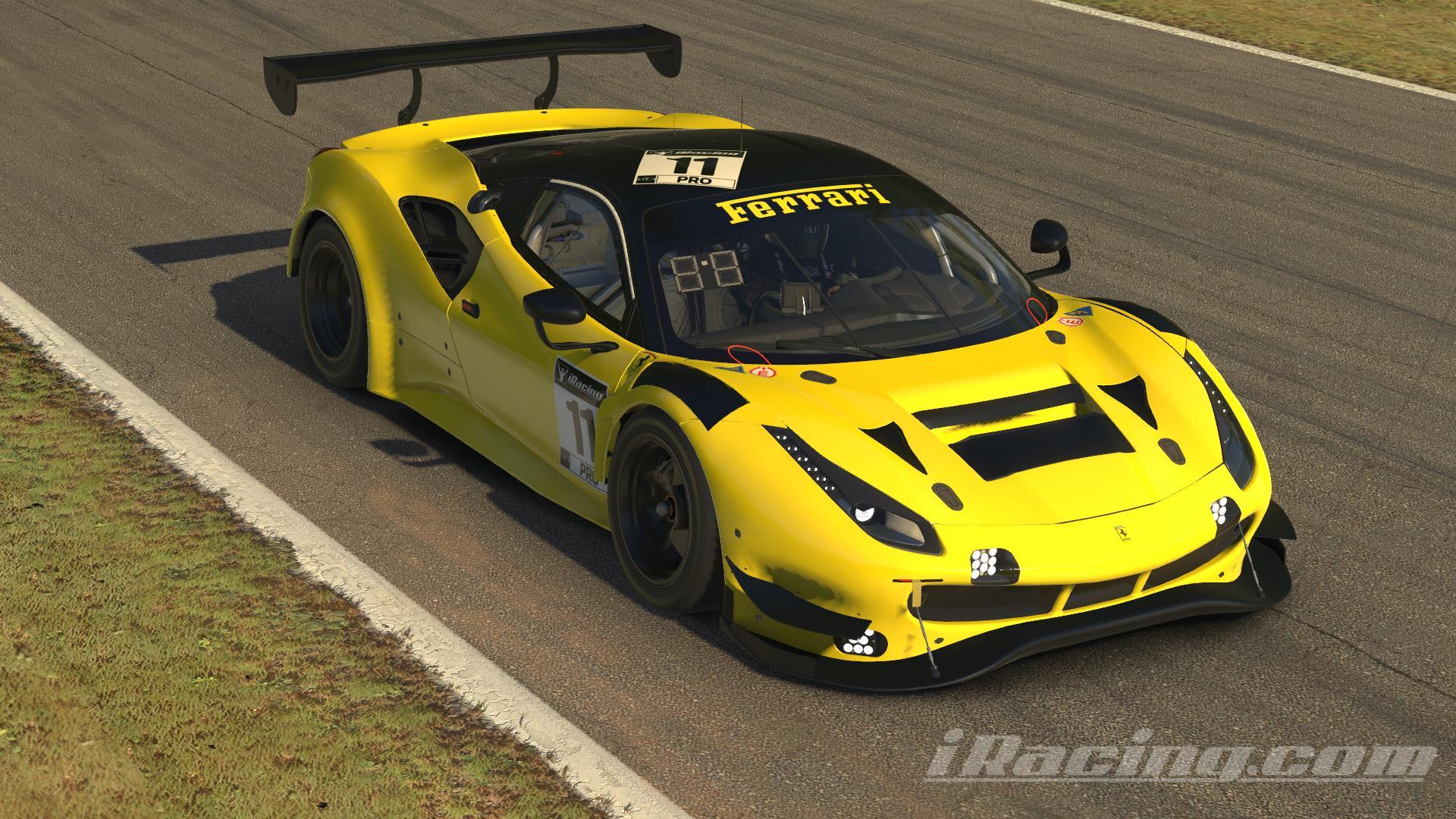 Preview of Ferrari EVO GT3 in Giallo Modena matte Black parts by Kimber Jansen