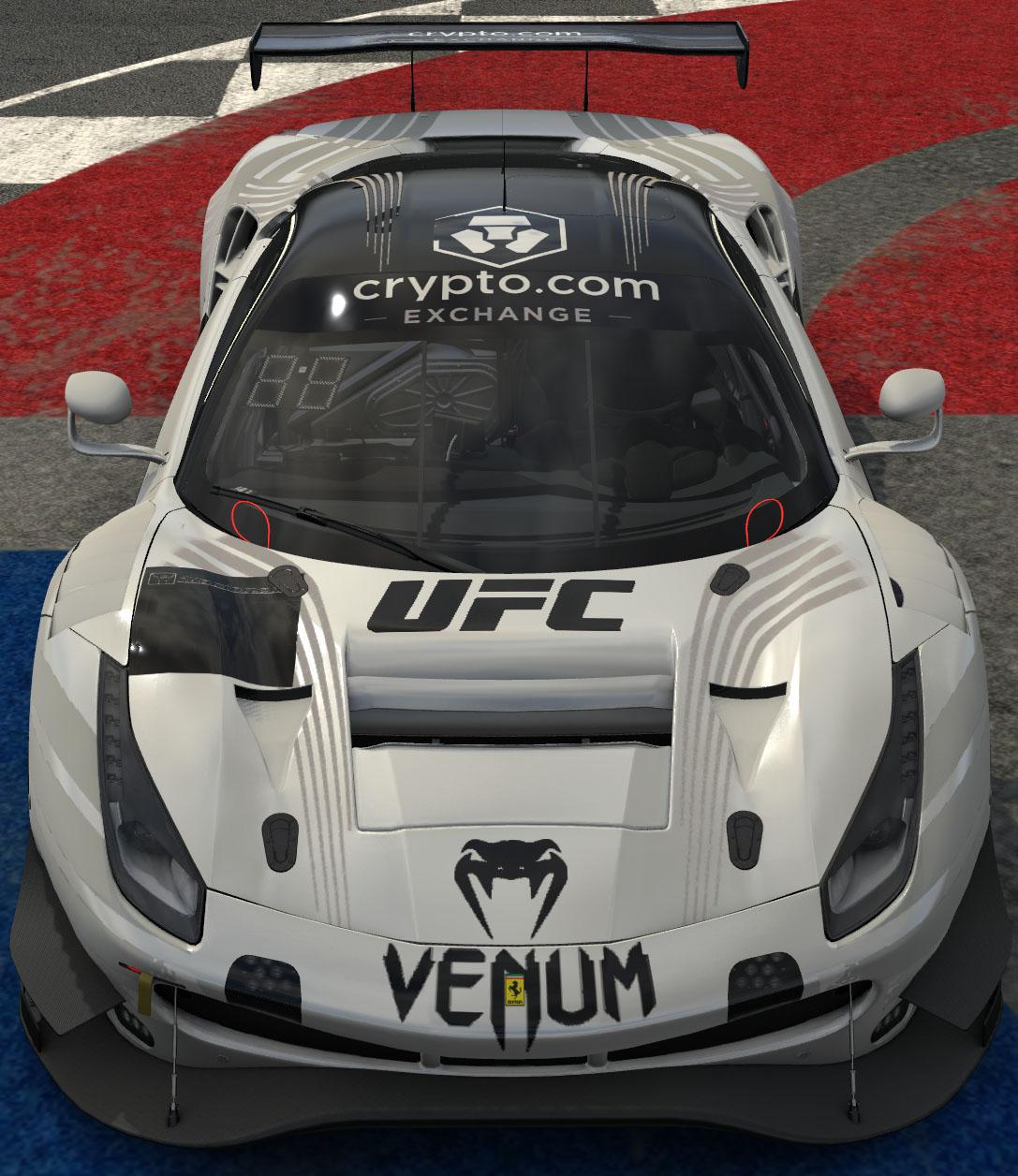 Preview of UFC White Ferrari 488 Evo Black Roof by Tony P.