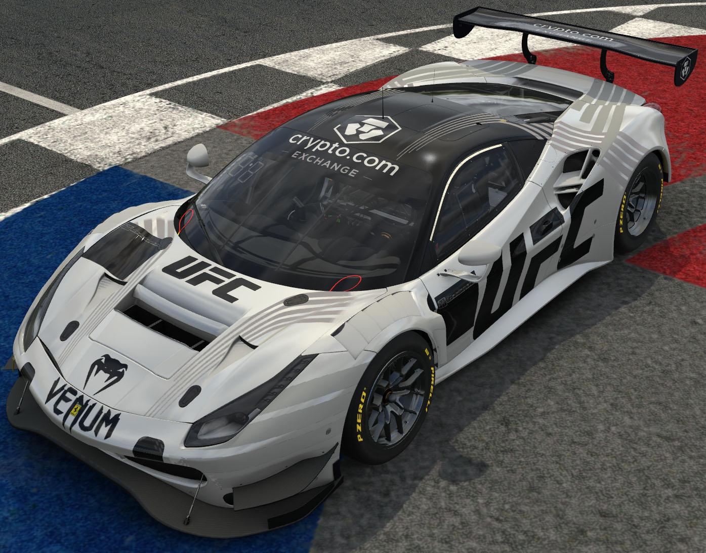 Preview of UFC White Ferrari 488 Evo Black Roof by Tony P.