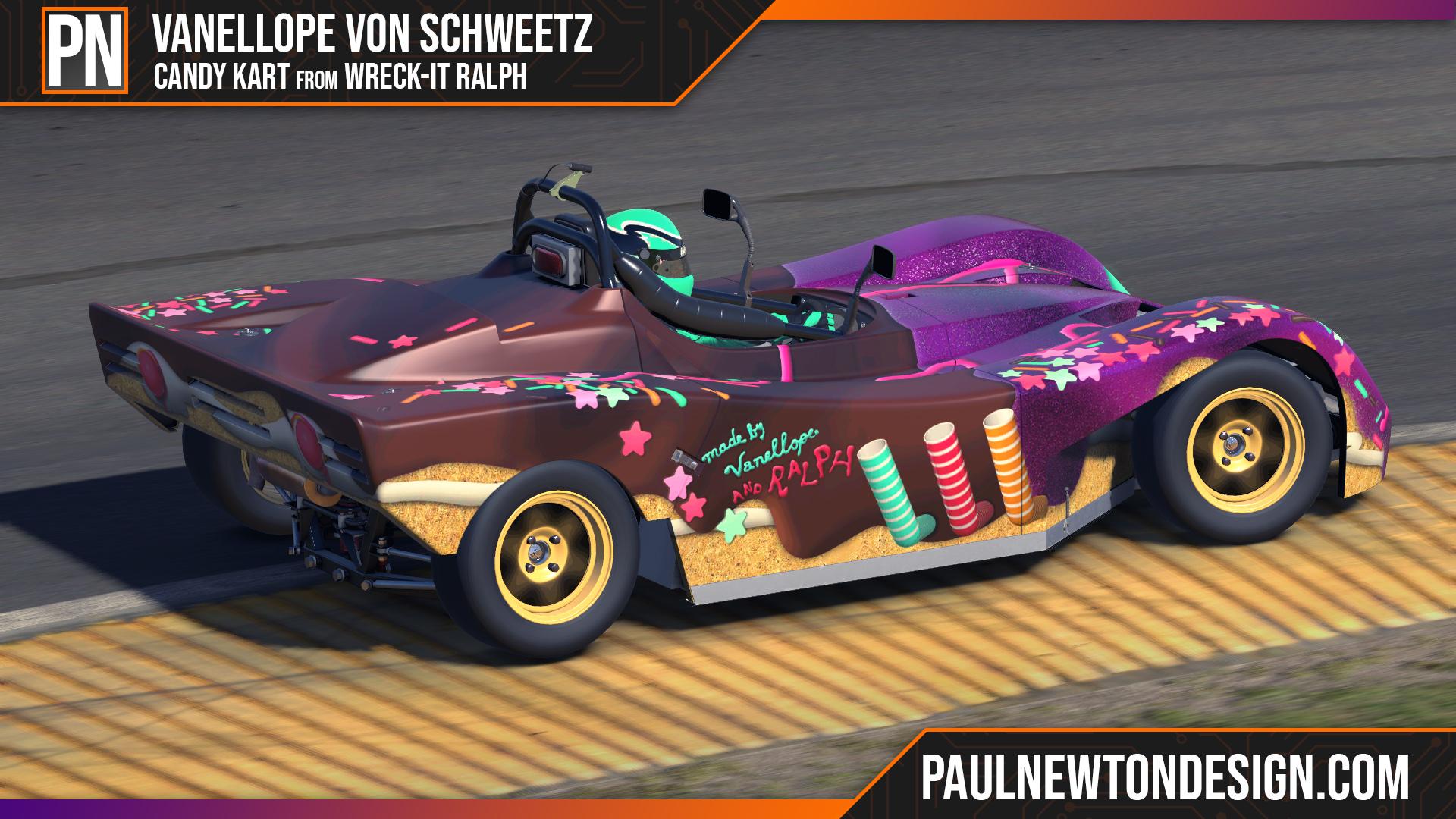 Preview of Vanellope Von Schweetz - Candy Kart from Wreck-It Ralph ***Updated*** by Paul Newton