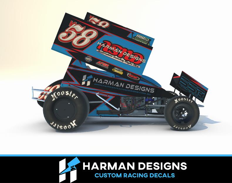 Pimar Racing Design Tony Messimore Custom Dirt Sprintcar by Keegan Harman - Trading Paints