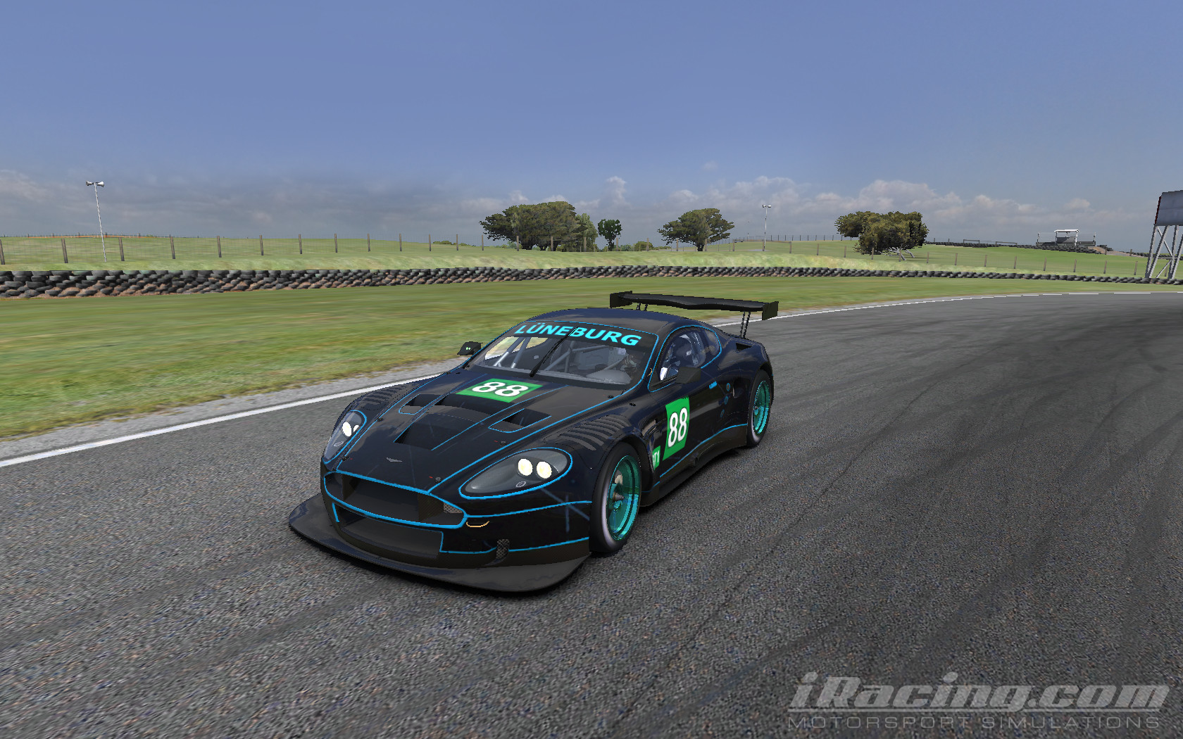 Preview of Blue striped Aston Martin by Noel Luneburg