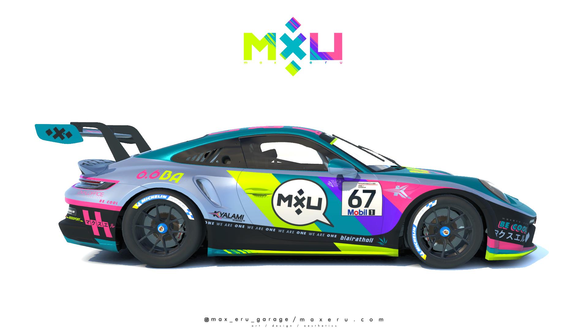 Preview of MXU Acid Aqua - Porsche 992 Cup by Bryce L.