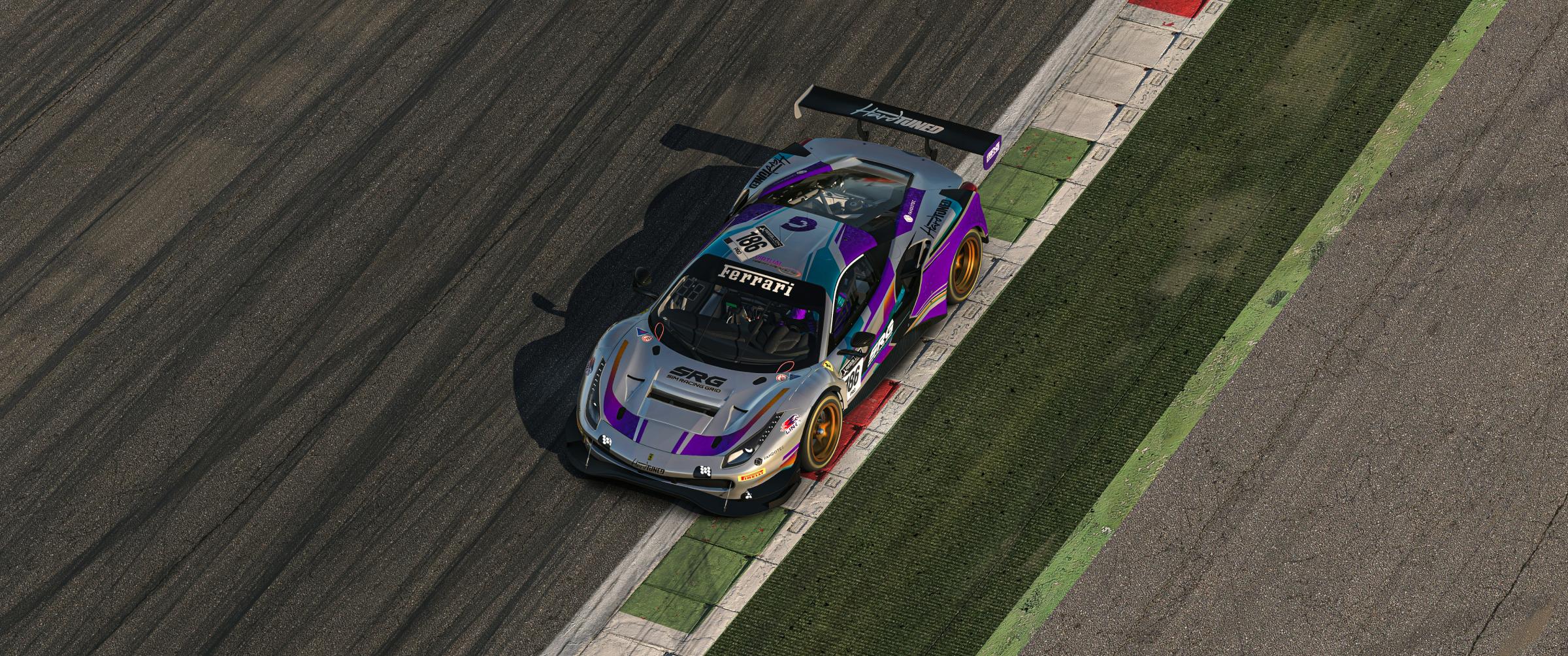 Grid Sim Racing Sim Racing Grid Ferrari 488 GT3 EVO SILVER by David K J. - Trading Paints
