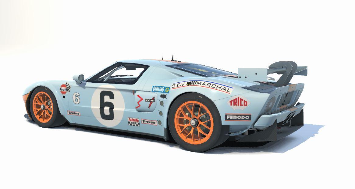 Preview of Gulf Ford GT40 1969 Lemans Winner by Steve Ficacci