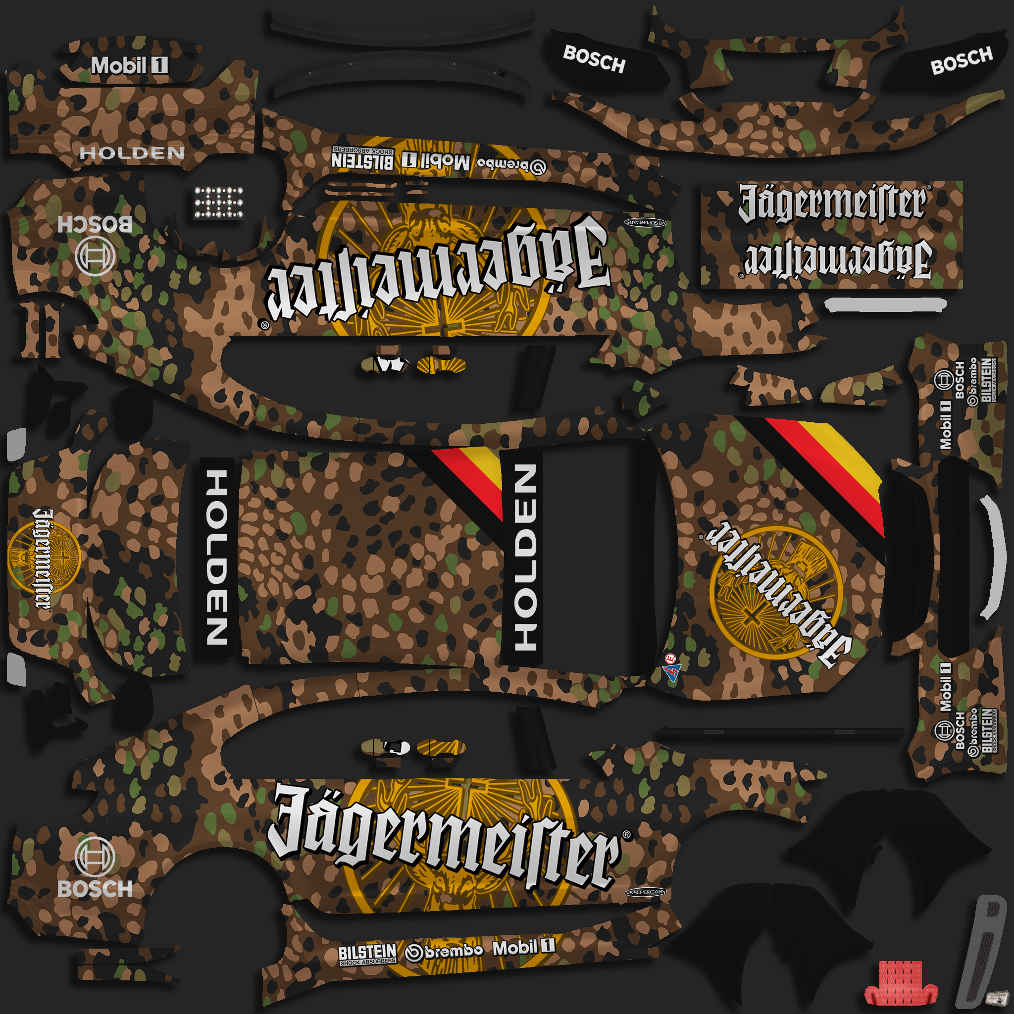 Preview of Holden JAGERMEISTER Flecktarn Camo by Justin S Davis