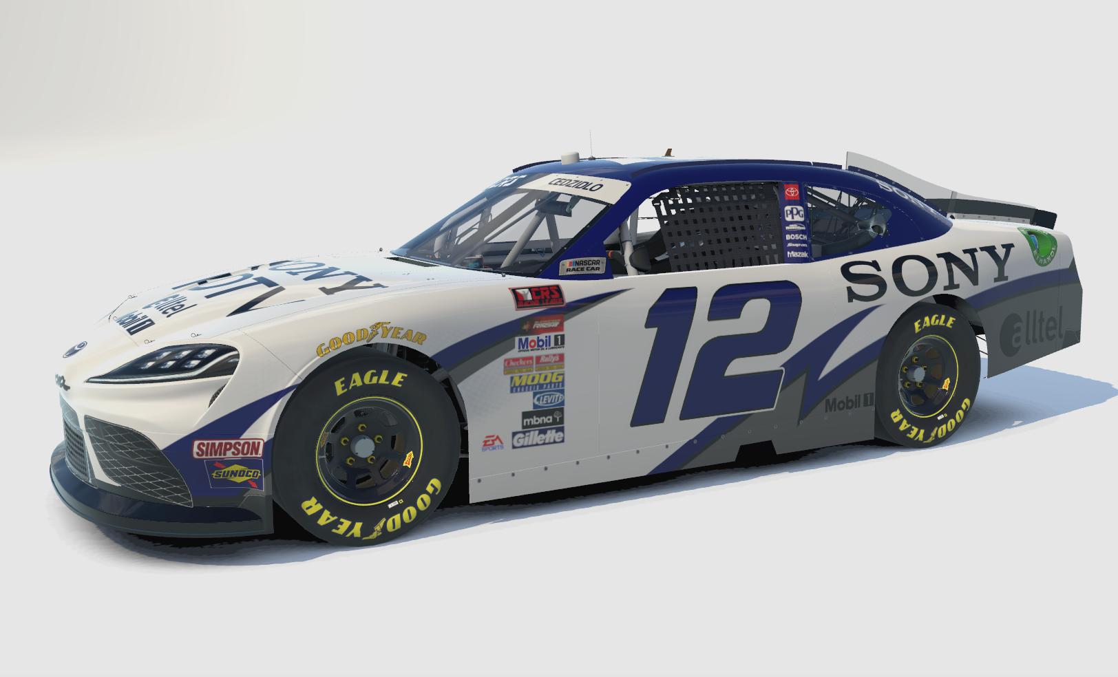 Preview of Ryan Newman Sony Throwback NASCAR Xfinity Toyota Supra by Travis C.