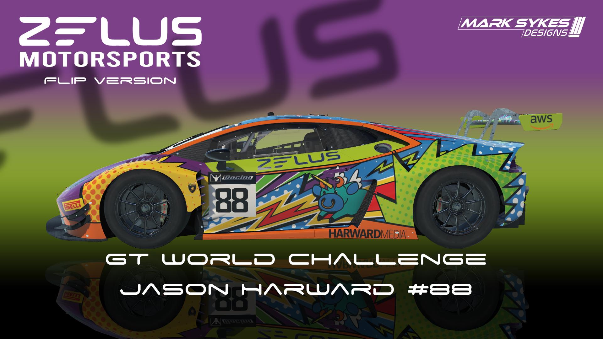 Preview of GT World Challenge - Jason Harward #88 - Zelus Motorsports FLIP by Mark Sykes