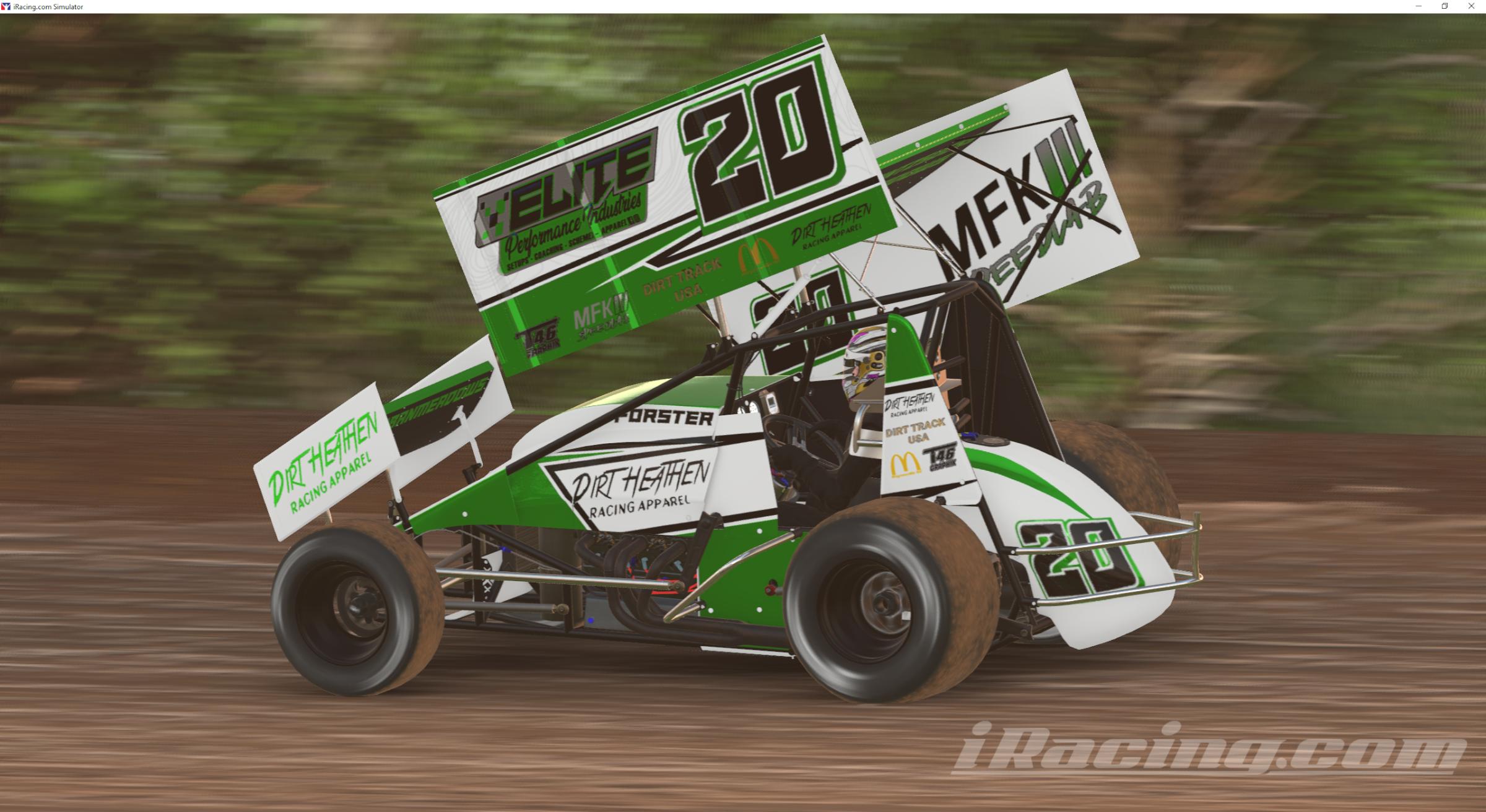 Elite Performance Racing Aiden Forster MFK Speedlab, Elite Performance Sprint Car (EPI on wing ...