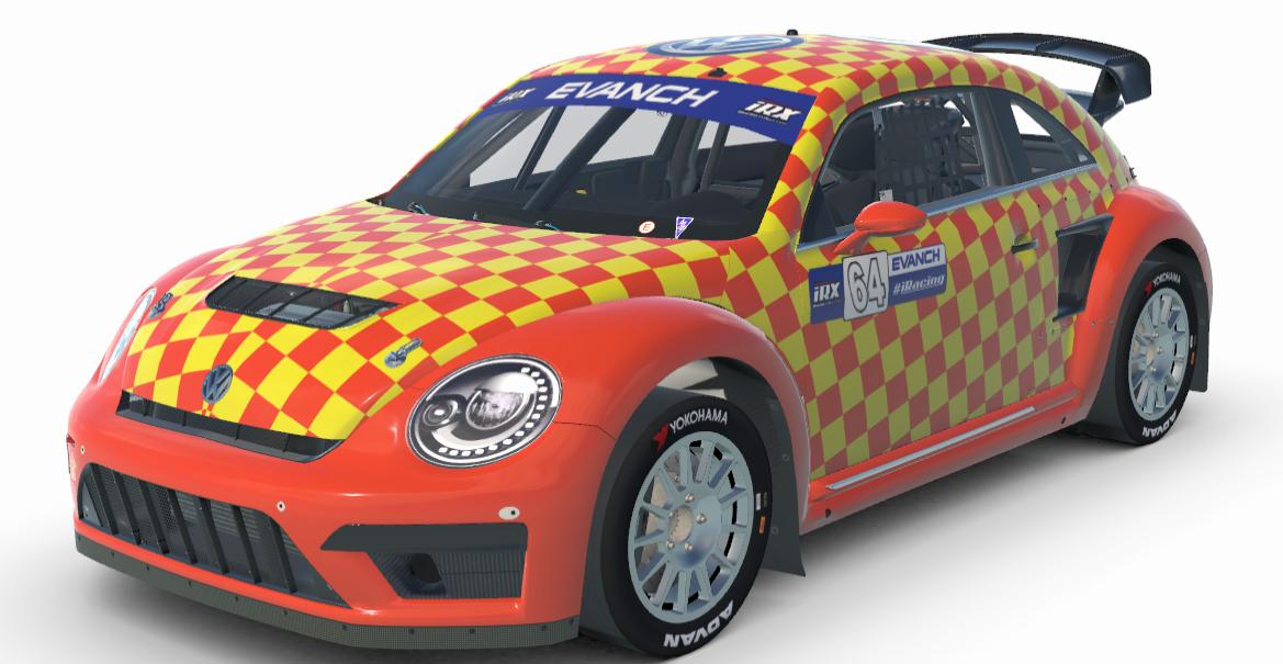 Preview of Yellow-Orange VOLKSWAGEN BEETLE GLOBAL RALLYCROSS LITE  by Andrew Charles Evanch