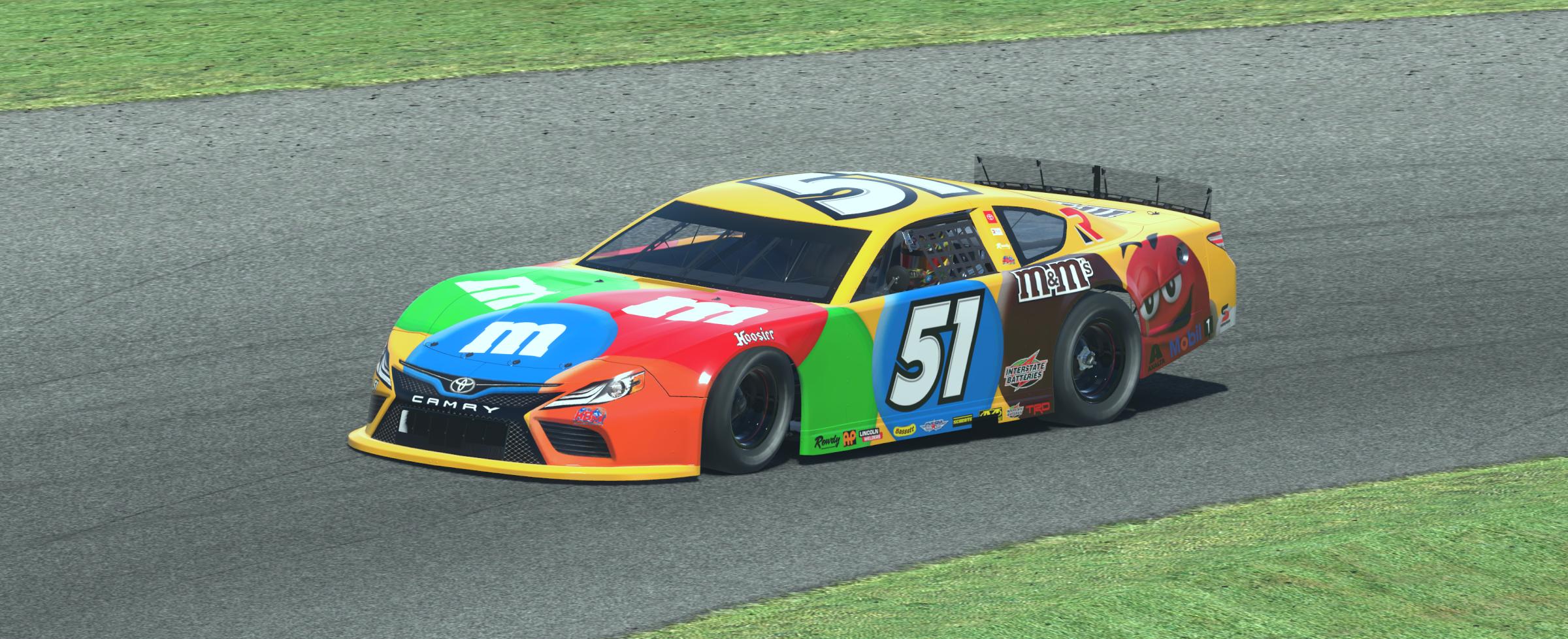 Preview of Kyle Busch Fictional M&Ms Super Late Model by Ricardo Bernal2