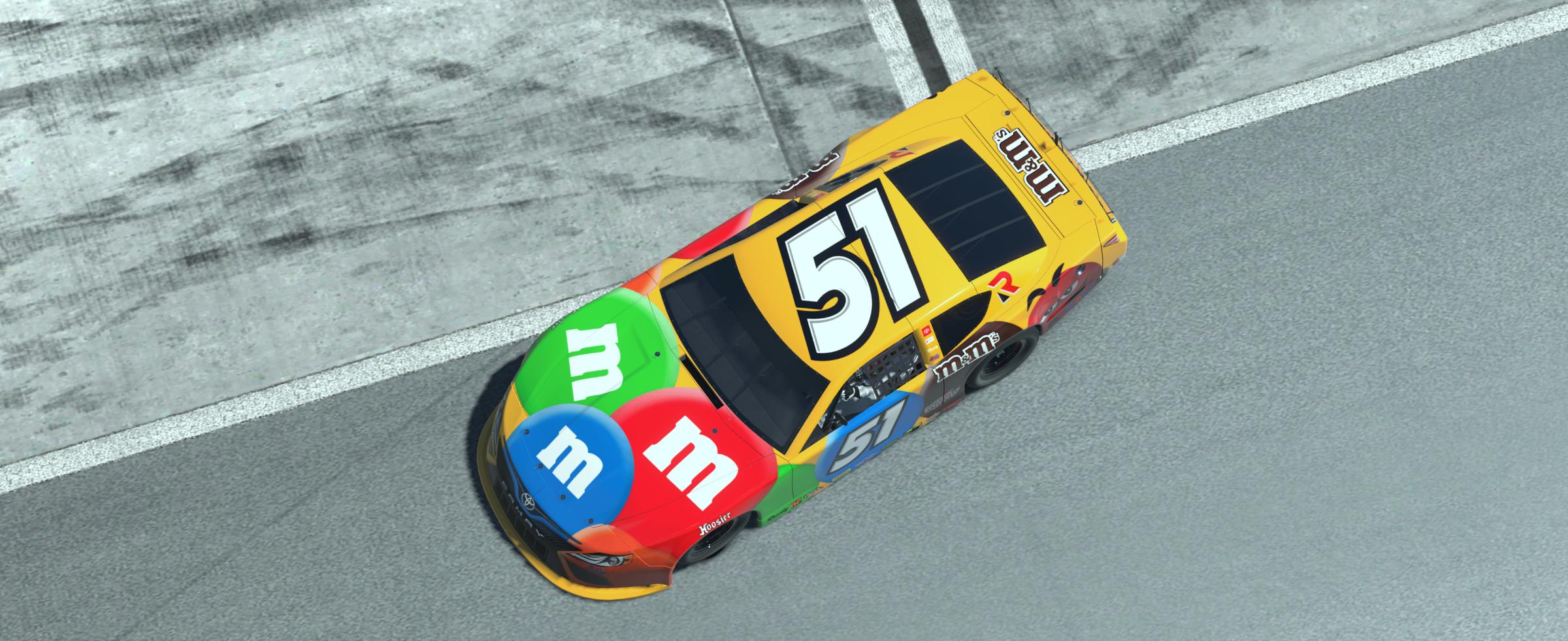 Preview of Kyle Busch Fictional M&Ms Super Late Model by Ricardo Bernal2