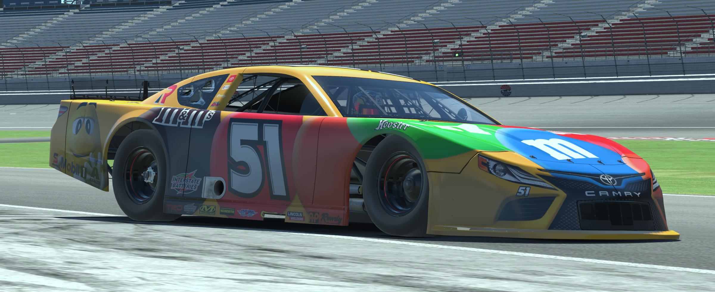 Preview of Kyle Busch Fictional M&Ms Super Late Model by Ricardo Bernal2