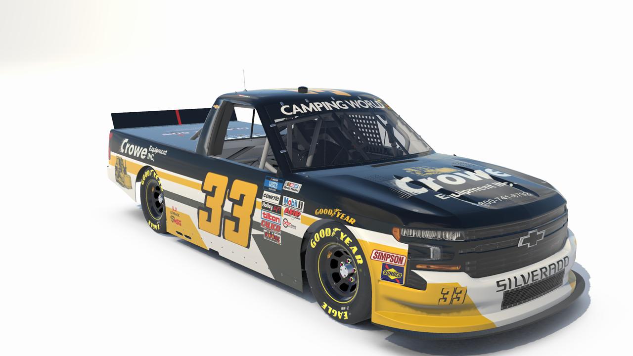 2020 33 Bryant Barnhill CarShield 200 Custom Number by Yerick Robles