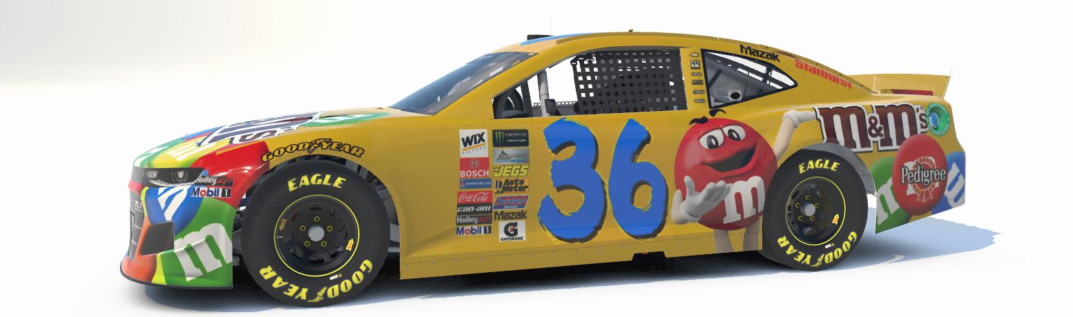 Preview of M&Ms car with custom number  by Cale Delyea