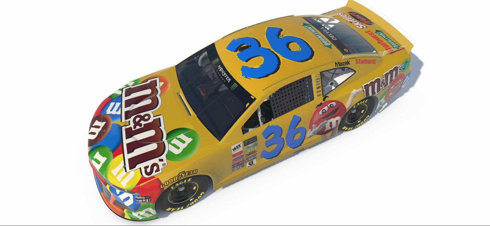 Preview of M&Ms car with custom number  by Cale Delyea