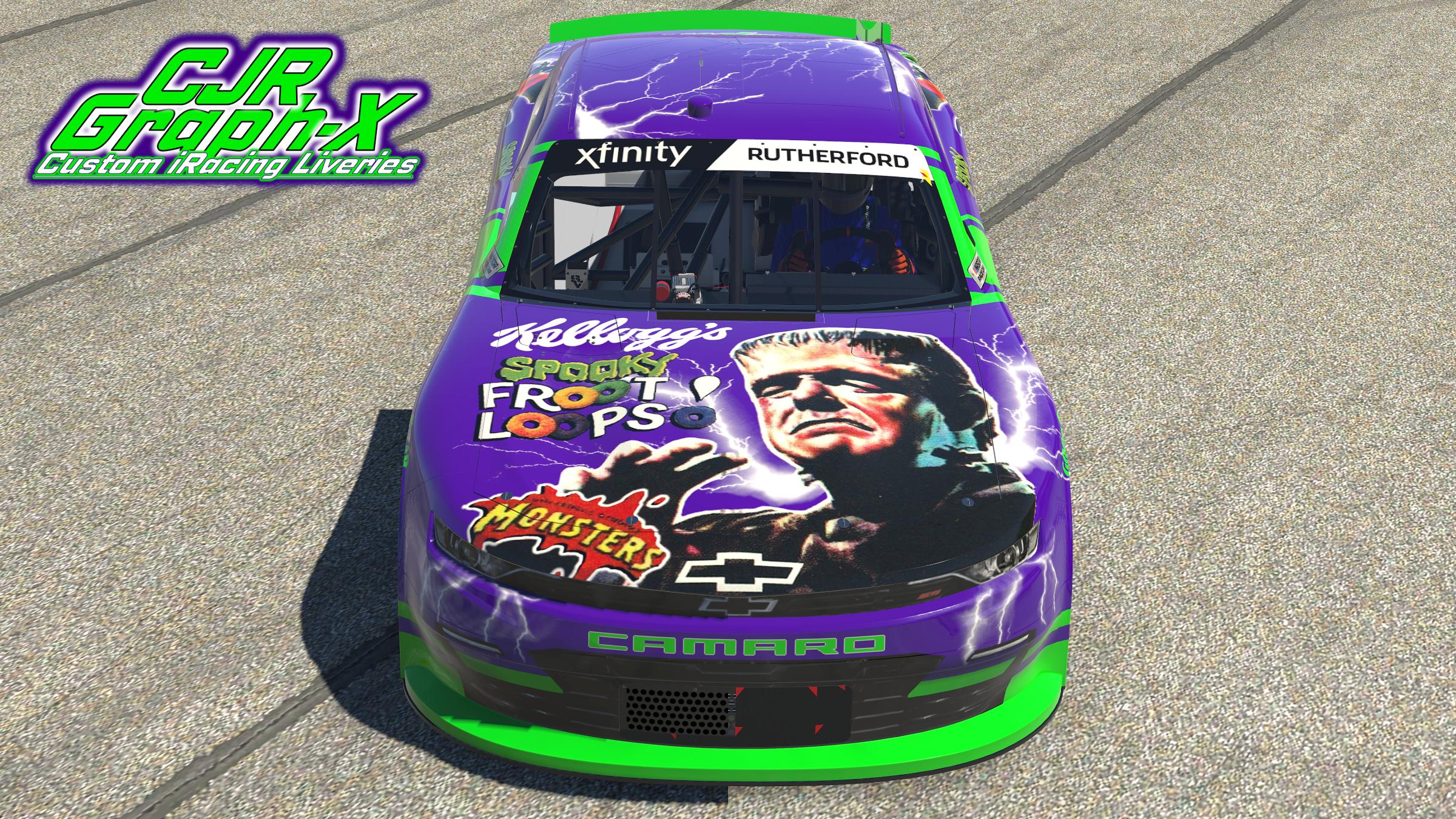 Spooky Froot Loops Xfinity Camaro Blank Number by Corey Rutherford