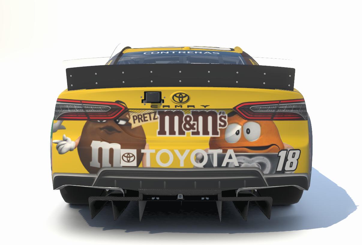 Preview of 2022 Kyle Busch M&Ms Next Gen Camry (No Number) Concept by Aledam Contreras