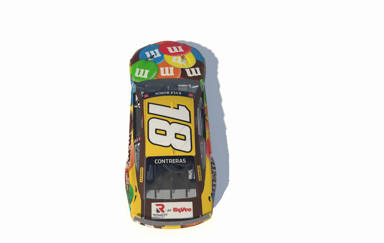 Preview of 2022 Kyle Busch M&Ms Next Gen Camry (Numbered) Concept by Aledam Contreras