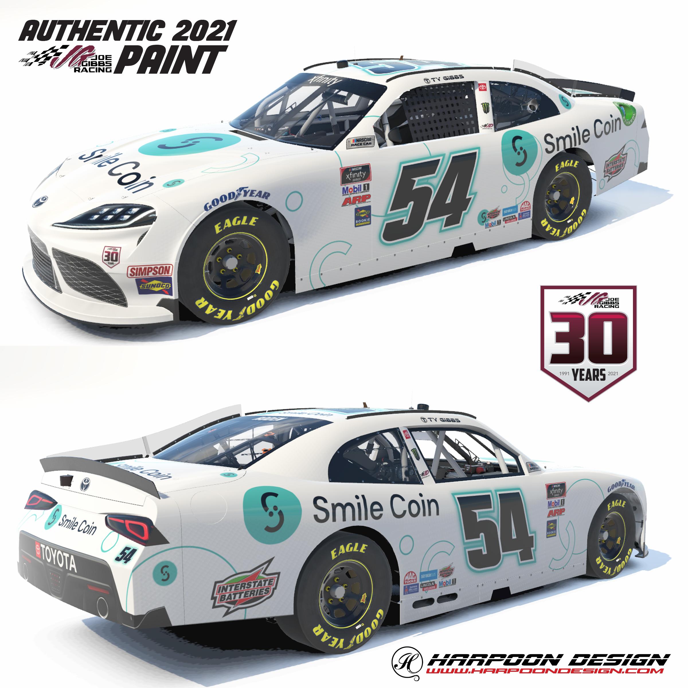 Preview of 2021 Ty Gibbs Smile Coin Supra by Brantley Roden