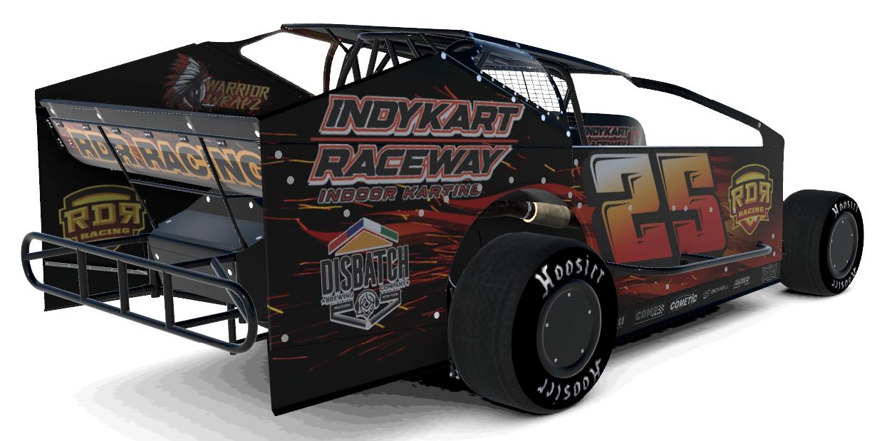 Preview of Justin Pentycofe #25 - Dirt Modified Big Block / 358 - Indykart Raceway / RDR Racing  by Kenny Mitchell