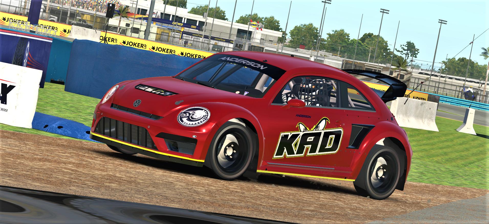 Preview of Ruby Red VW Beetle lite  by Kaiden Anderson