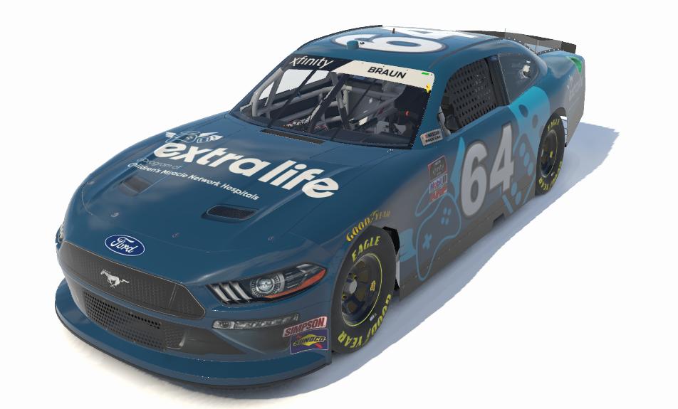 Preview of Extra Life Xfinity Ford Mustang by Kevin Braun2