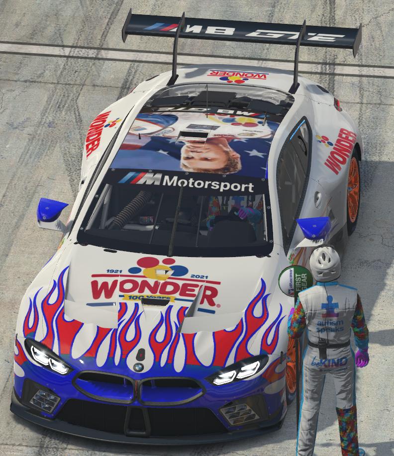 Preview of Wonder Bread Ricky Bobby Talladega Nights BMW M8 GTE by Todd Schwarz