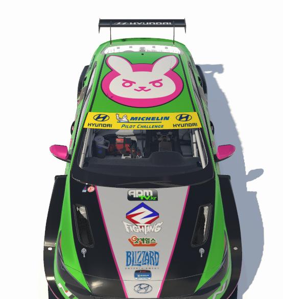 Preview of Overwatch D.Va Nano Cola Hyundai Elantra TCR by Brandon Dollar