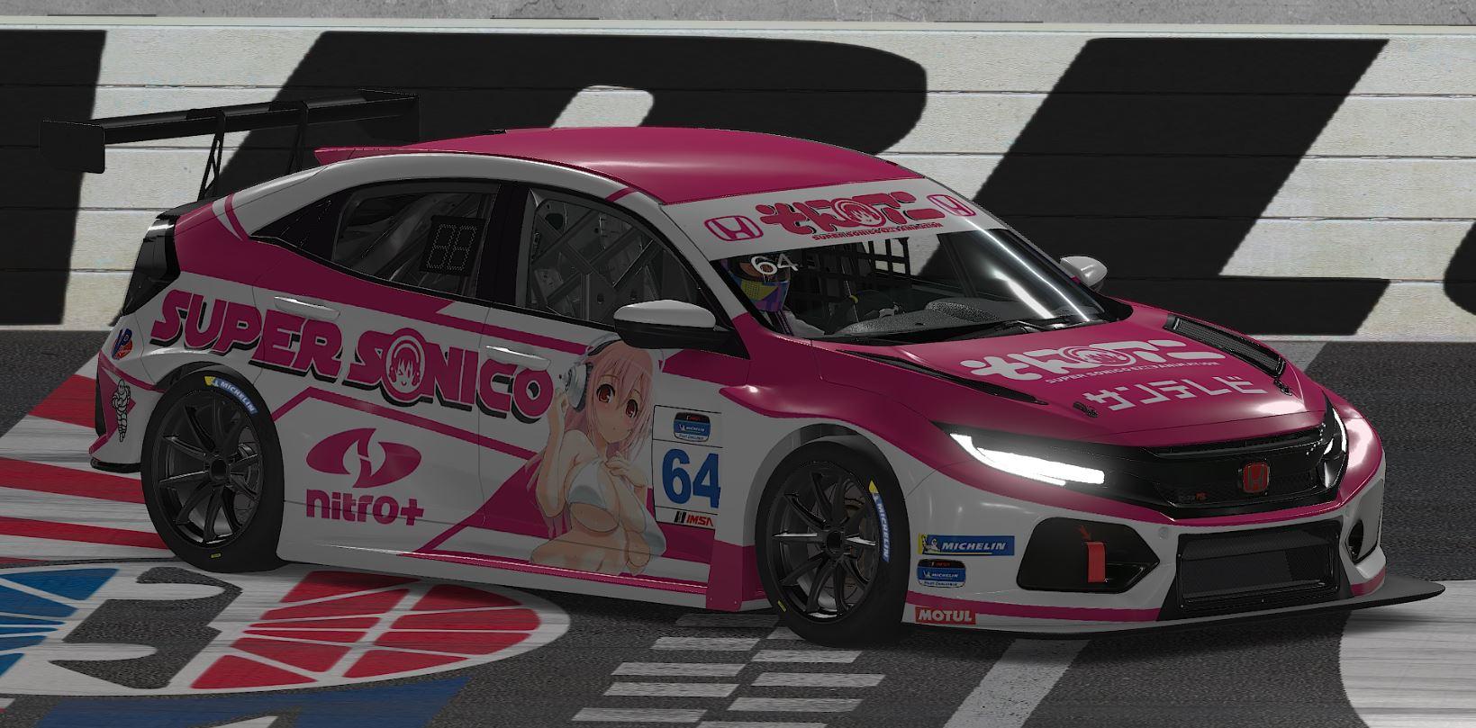 Preview of Super Sonico Honda Civic Type R by Garrett Hess