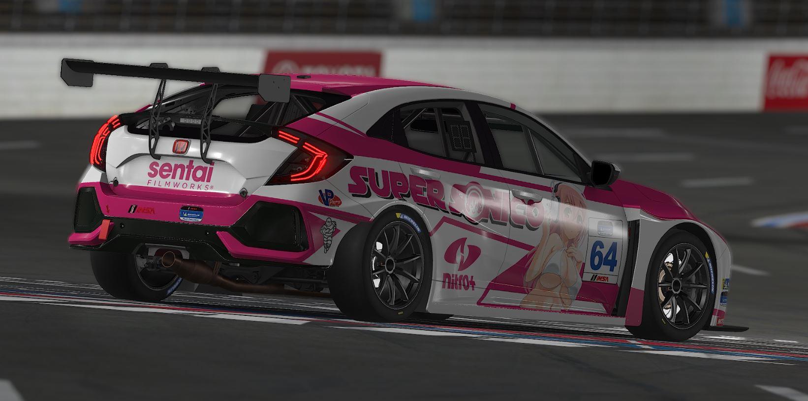 Preview of Super Sonico Honda Civic Type R by Garrett Hess