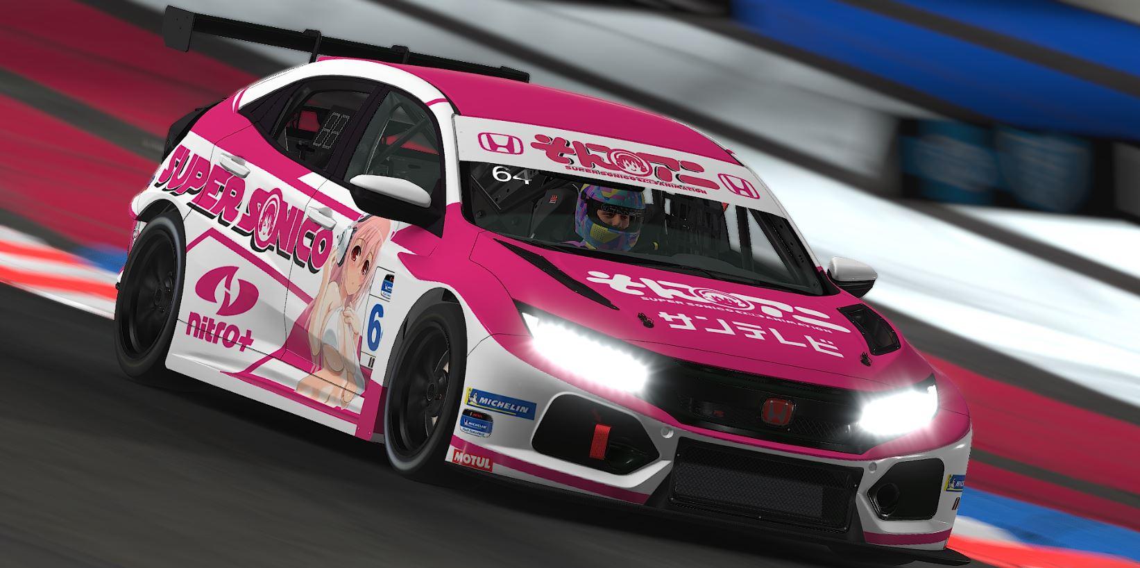 Preview of Super Sonico Honda Civic Type R by Garrett Hess