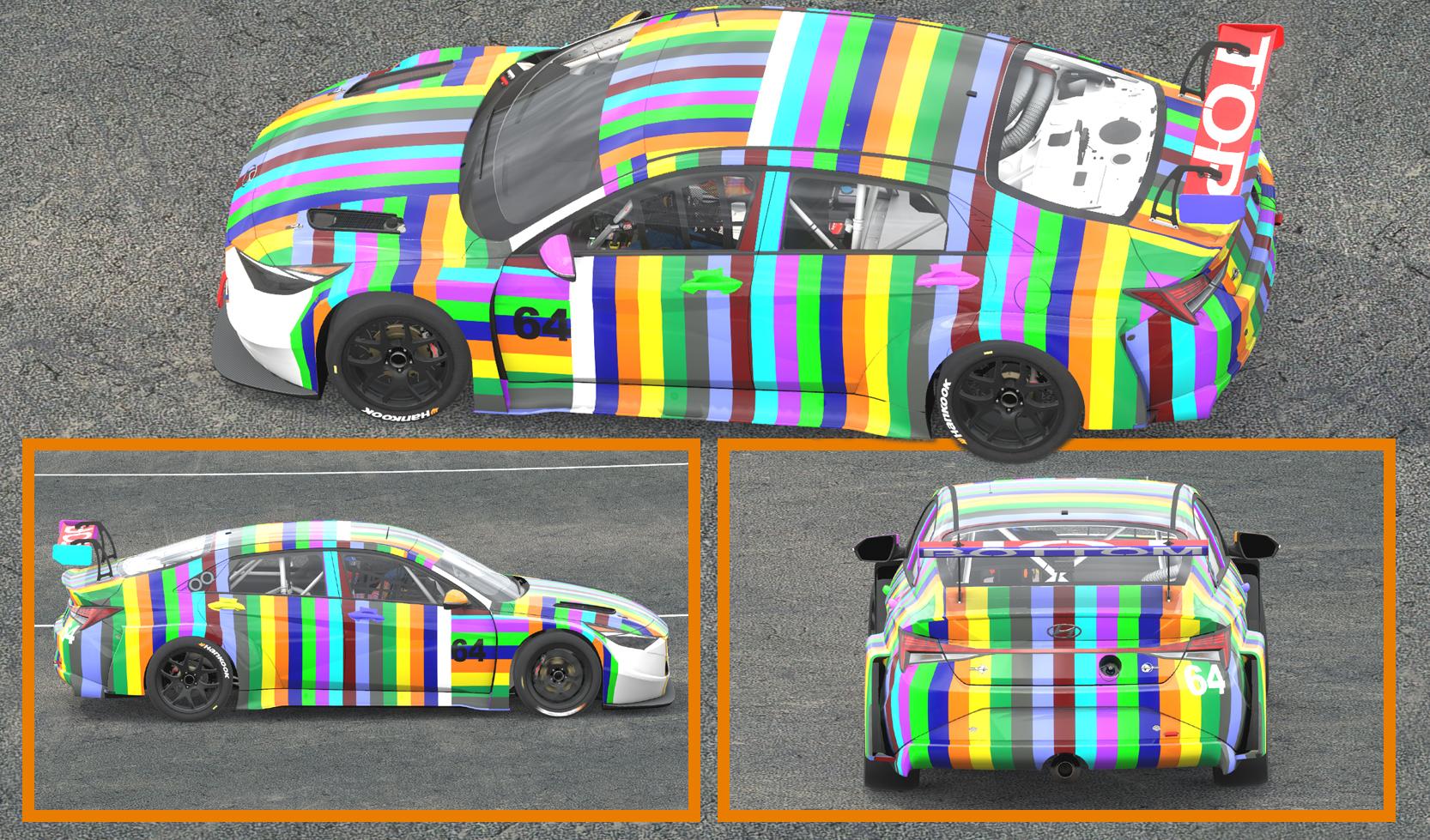 Preview of Hyundai Elantra TCR Stripes by Clyde Coman