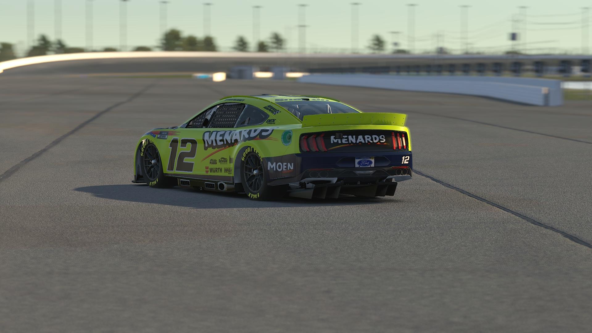 Preview of Ryan Blaney Menards/Moen #12 Ford Mustang by Joe Sanchez