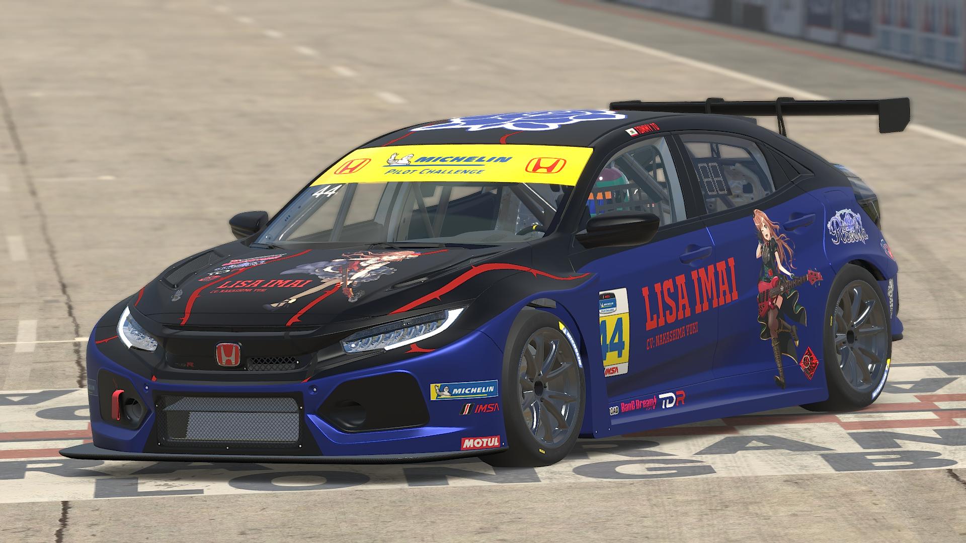 Preview of Lisa Imai Roselia BanG Dream Honda Civic Type R by Tommy T.