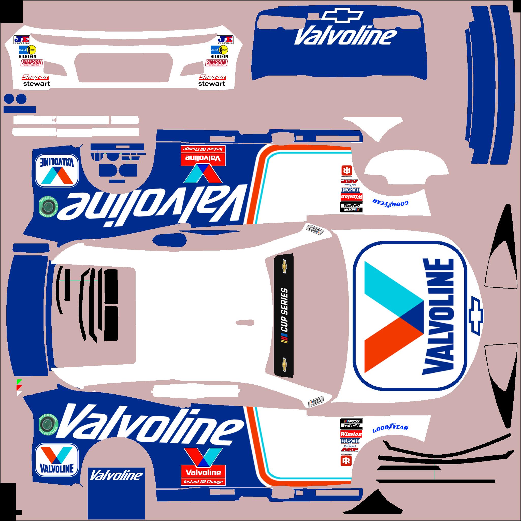 Preview of Nascar Next Gen Camaro Valvoline by Clyde Coman