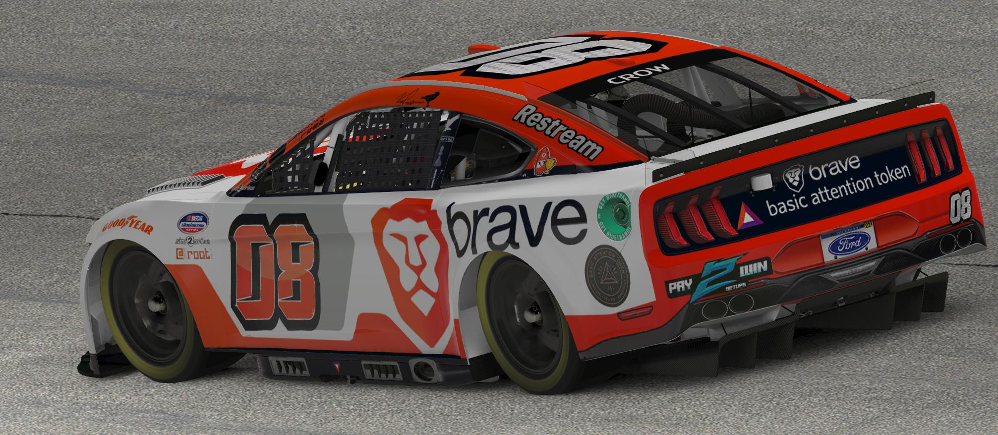 Brave Ford Mustang w/o Number - Personal by Vincent Crow - Trading Paints
