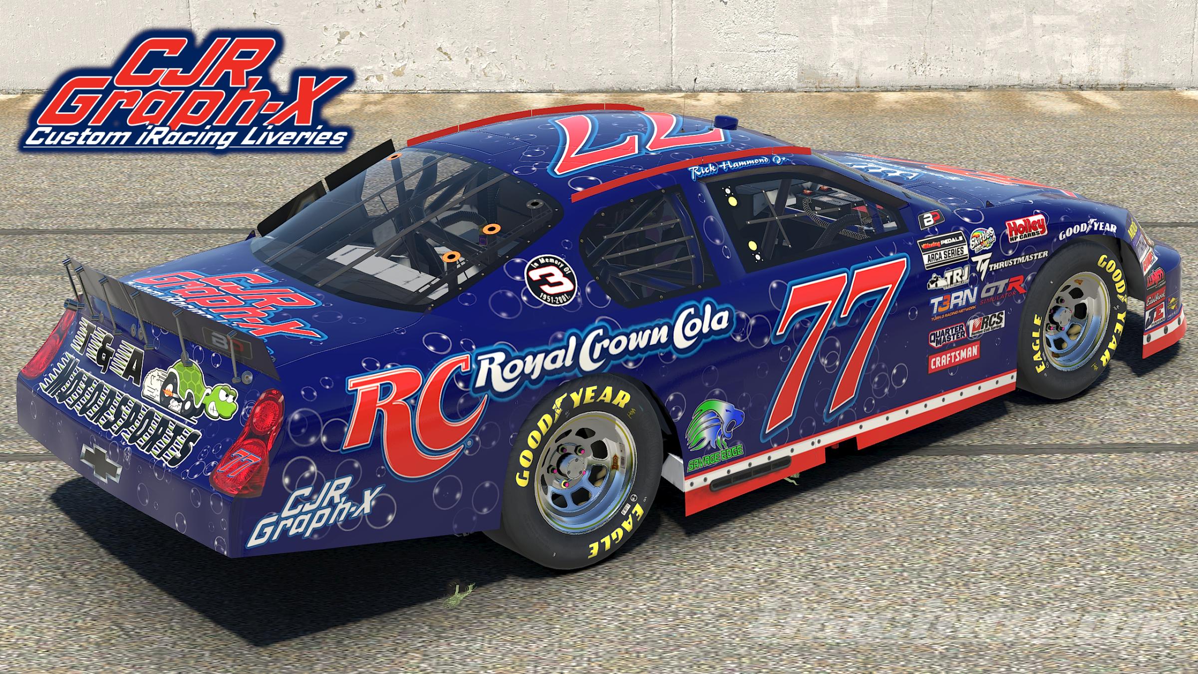 Rc Cola Racing Livery RC Cola ARCA custom #77 by Corey Rutherford - Trading Paints