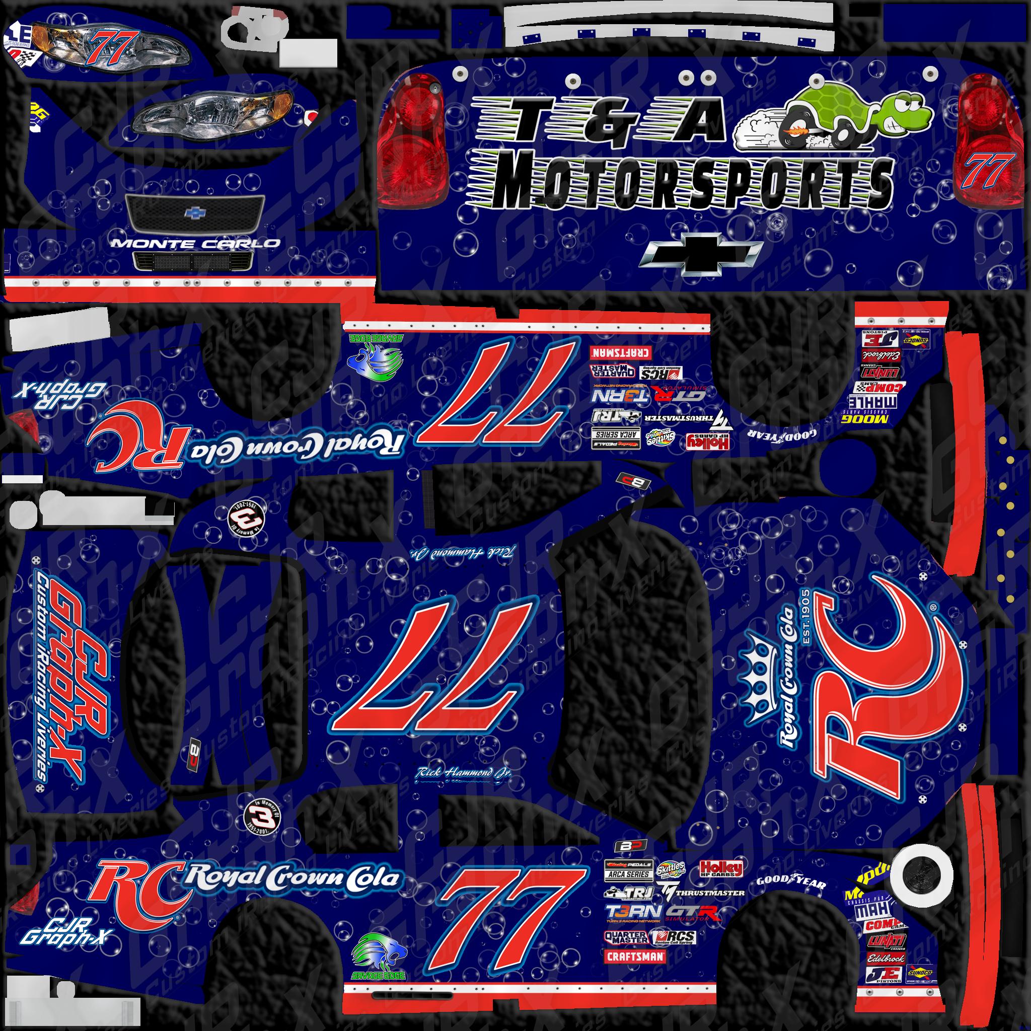 Rc Cola Racing Livery RC Cola ARCA custom #77 by Corey Rutherford - Trading Paints
