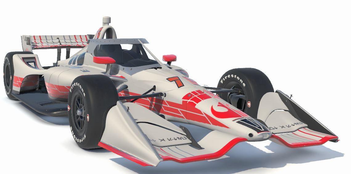 Preview of Dallara IR18 X Wing White Red by Scott Lear