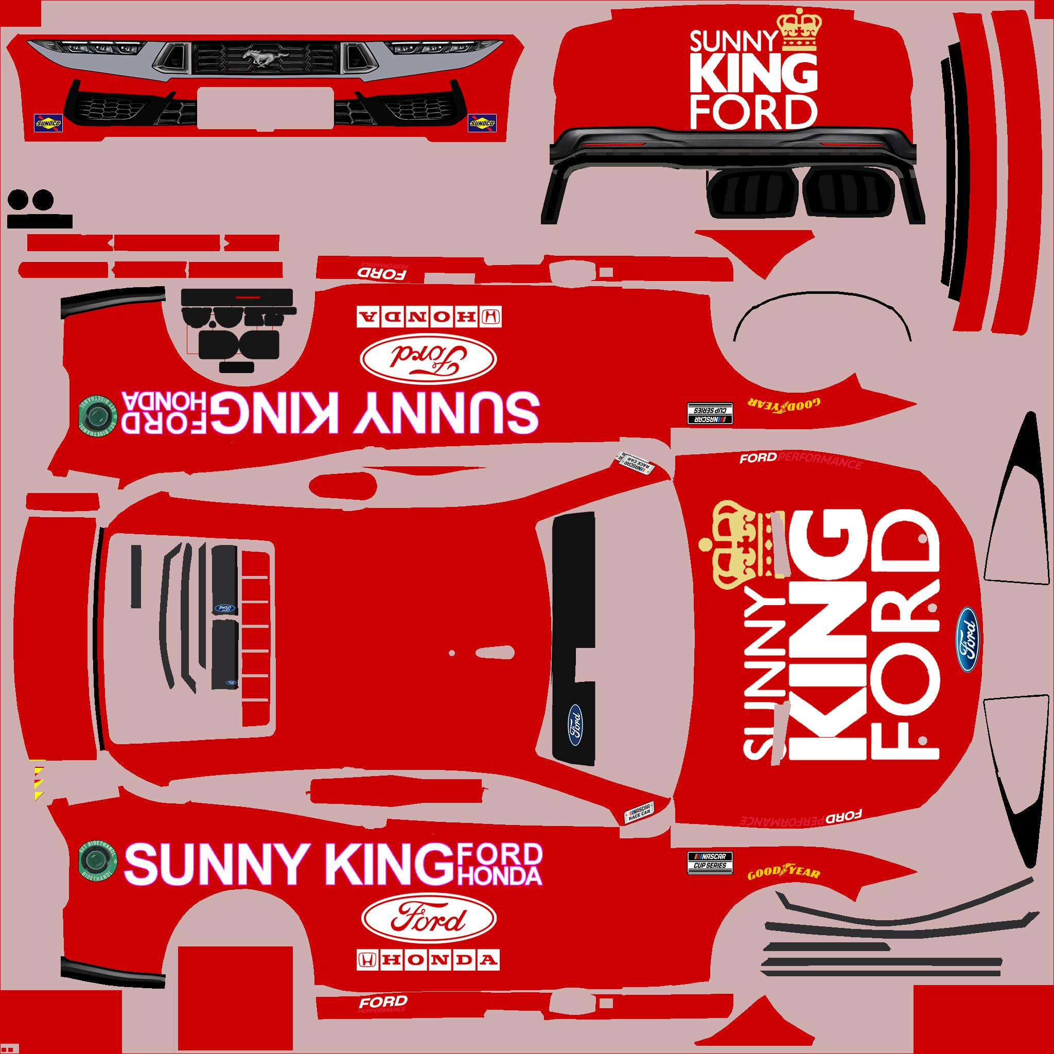 Preview of Nascar Mustang Next Gen Sunny King by Clyde Coman