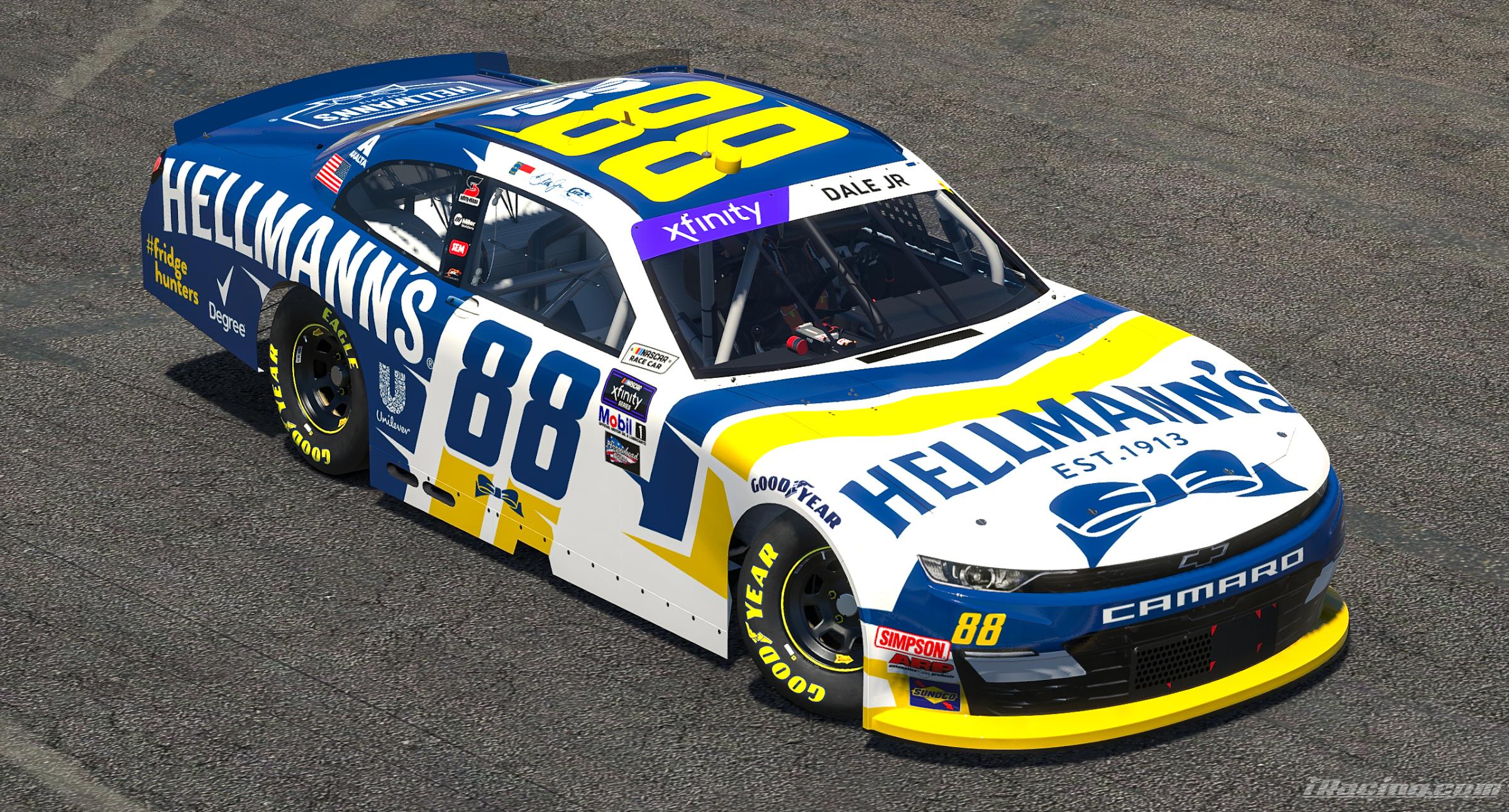Preview of 2022 Dale Earnhardt Jr Hellmanns Fridge Hunters Camaro (No #s) by Ryan A Williams