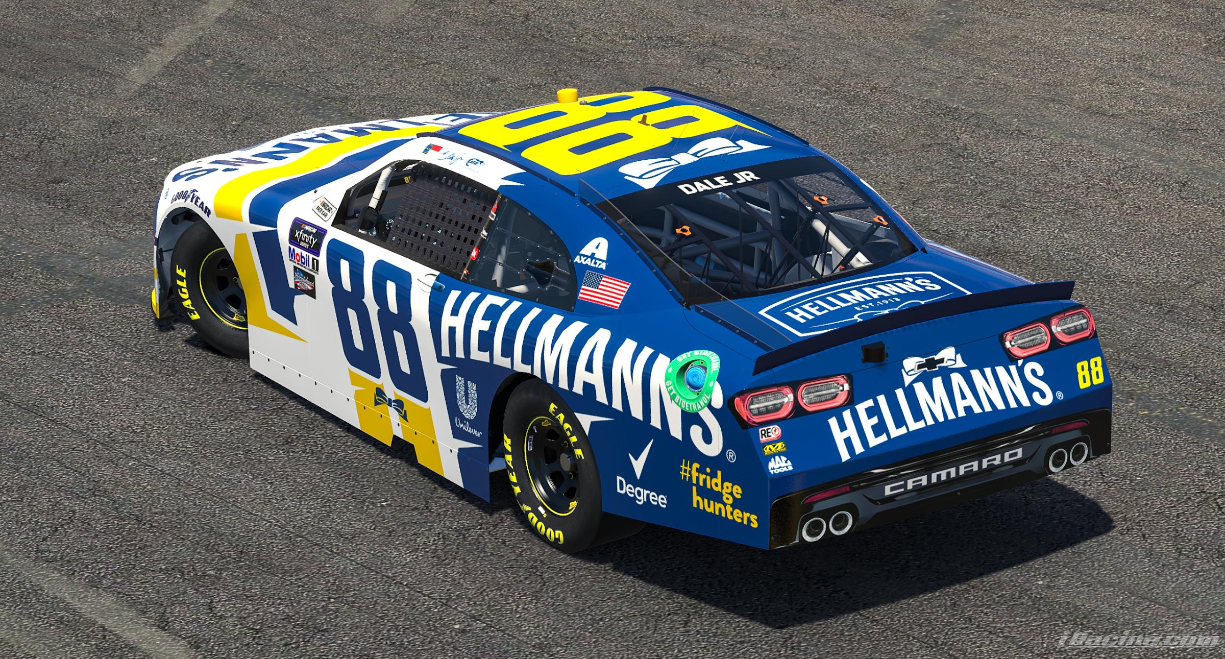 Preview of 2022 Dale Earnhardt Jr Hellmanns Fridge Hunters Camaro (No #s) by Ryan A Williams