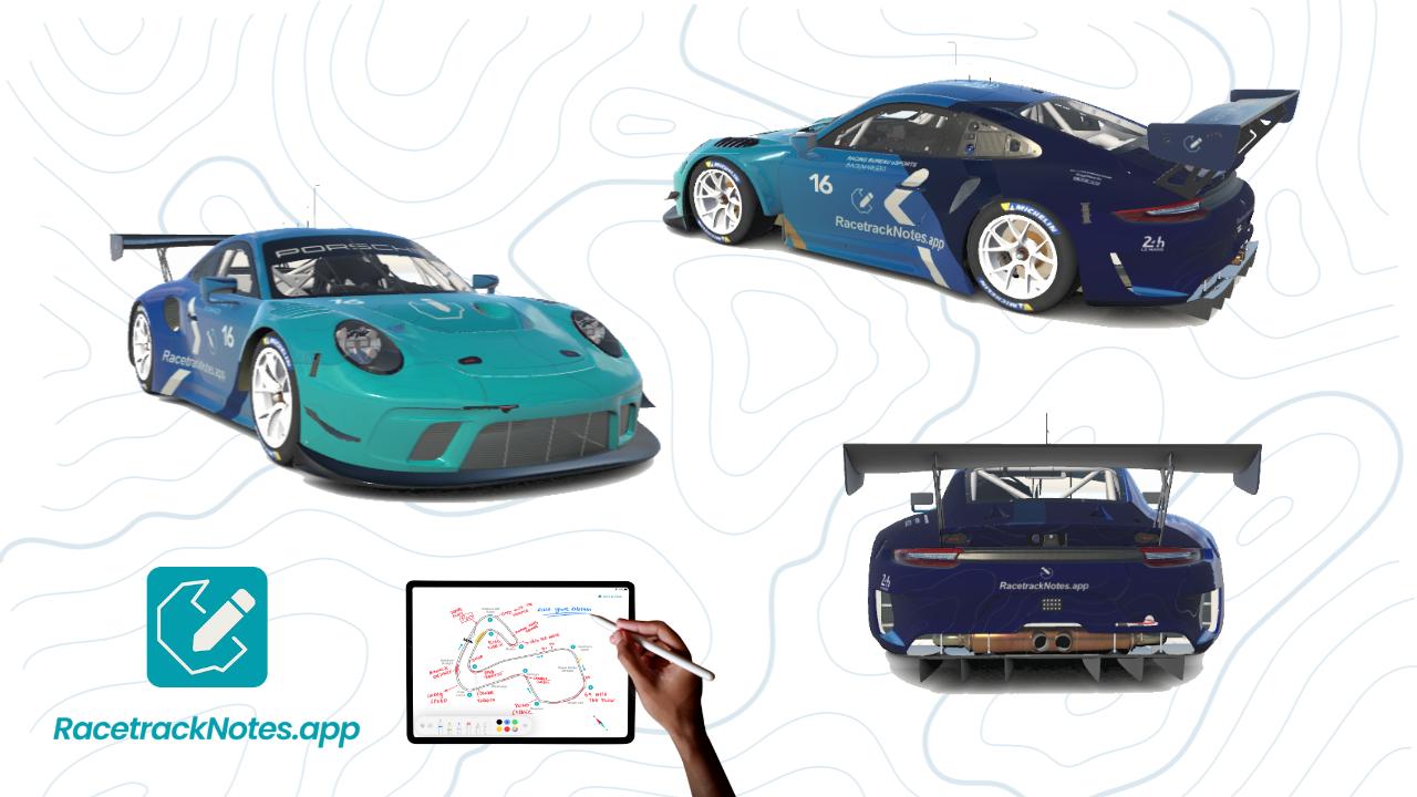 Preview of Racetrack Notes App official launch livery by Aydincan Ataberk