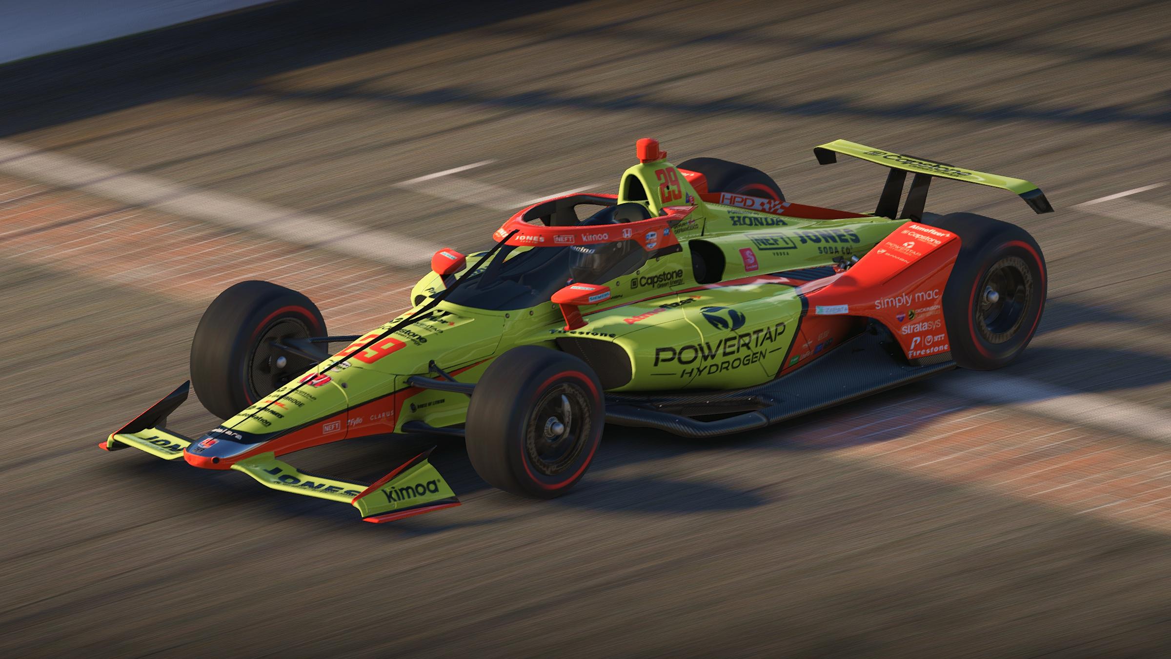 Preview of 2022 Devlin DeFrancesco #29 PowerTap Hydrogen IndyCar with Custom Number by Jeff McKeand